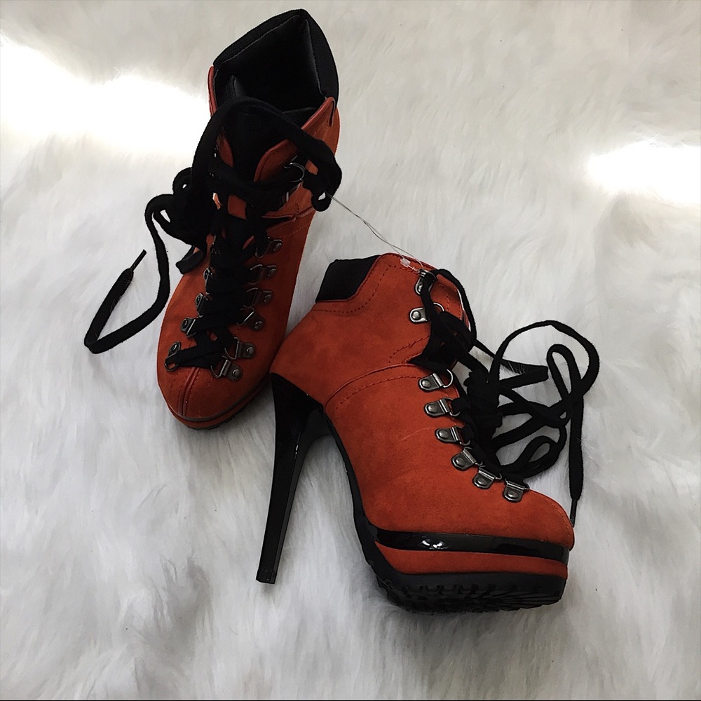 🚫SOLD🚫 Xhilaration Burnt Orange Platform Booties